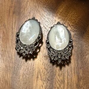 Sterling Silver, Mother of Pearl and Marcasite .
